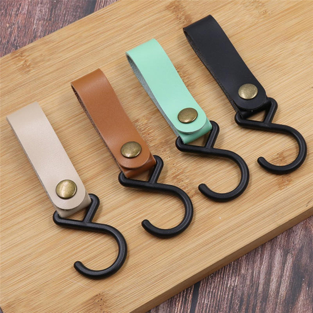 Leather Camping Supplies Hanging Cutlery Removable Hooks Multi-color Selection of Outdoor Picnic Leather Hooks