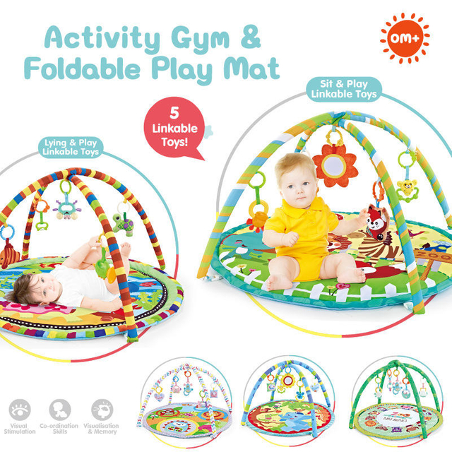Children's Gymnastic Rack Game Round Mat Newborn Baby Crawling Mat Cross-Border Toys Five Styles