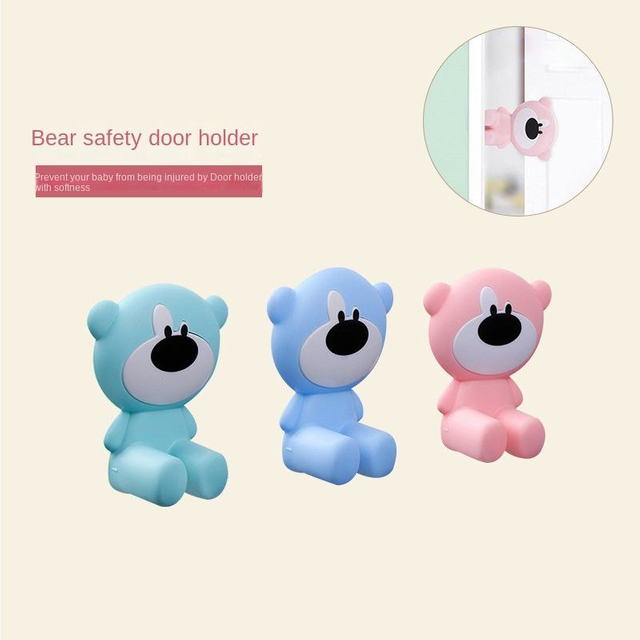 Stickers-Free Strong Children's Collision Avoided Door Card Children's Anti-Pinch Hand Door Stop Soft Silicone Door Stop