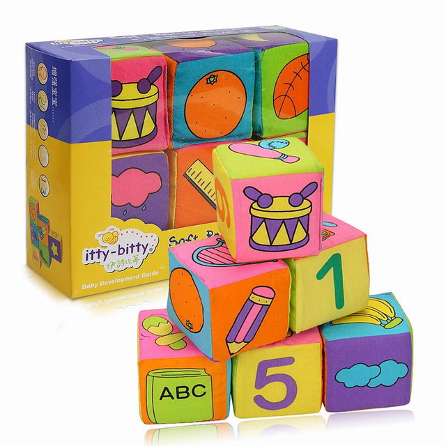 Children's Toy Building Blocks Multifunctional Cloth Building Block 6-Pack Baby Toy Manufacturers Supply