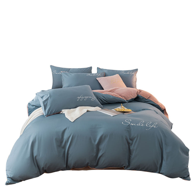 Amazon Hot Sale Washed Lock Cotton And Wool Bed Bedding Duvet Cover Set Cute Series