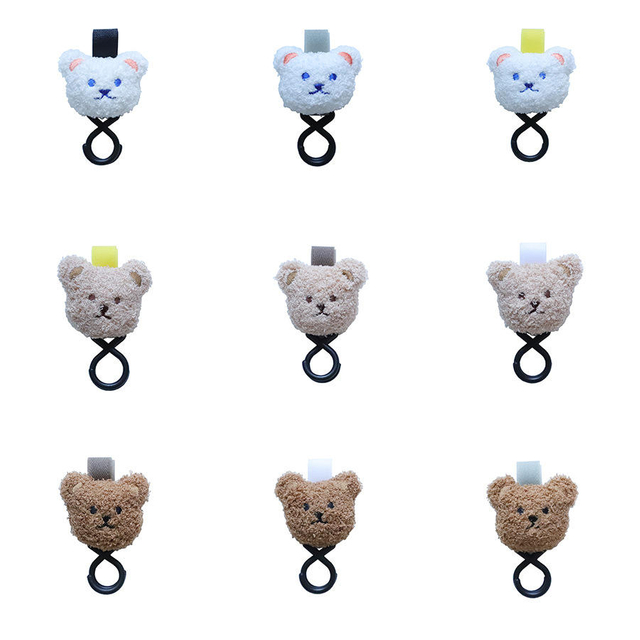 Baby Stroller Accessories Cute Hook Universal Electric Car Multifunctional Bag Hook Bear Baby Stroller Umbrella Car Accessories