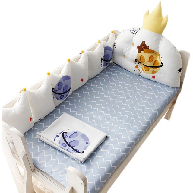 Baby Bumper Anti-Collision Soft Bag Children's Stitching Bed Cotton Split Baby Bedding Fence Removable And Washable