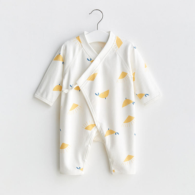 Spring Summer Short Sleeve Baby Boys Girls Sleeper Newborn Body Suit 100% Cotton Infant Toddler Jumpsuit