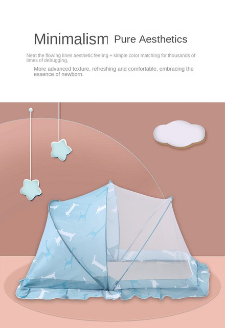 Baby Crib Mosquito Net Children Baby Foldable Shading Type Bottomless Anti-Mosquito Dustproof Universal