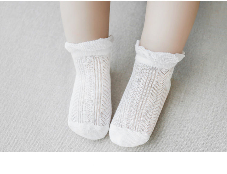 22 New Children's Socks Summer Ultra-Thin Baby Socks Mesh Combed Cotton Boys and Girls Boneless Babies' Socks