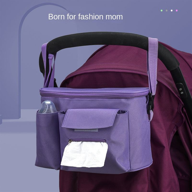 Factory Wholesale Multi-Functional Baby Carriage Hanging Bag Cart Storage Bag Perambulator Portable Hanging Bag
