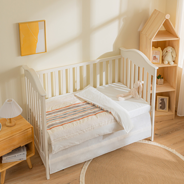 New Design Nursery School 100% Cotton Clipped Jaquard Bedding Set 3 Piece Baby Bedding Set  