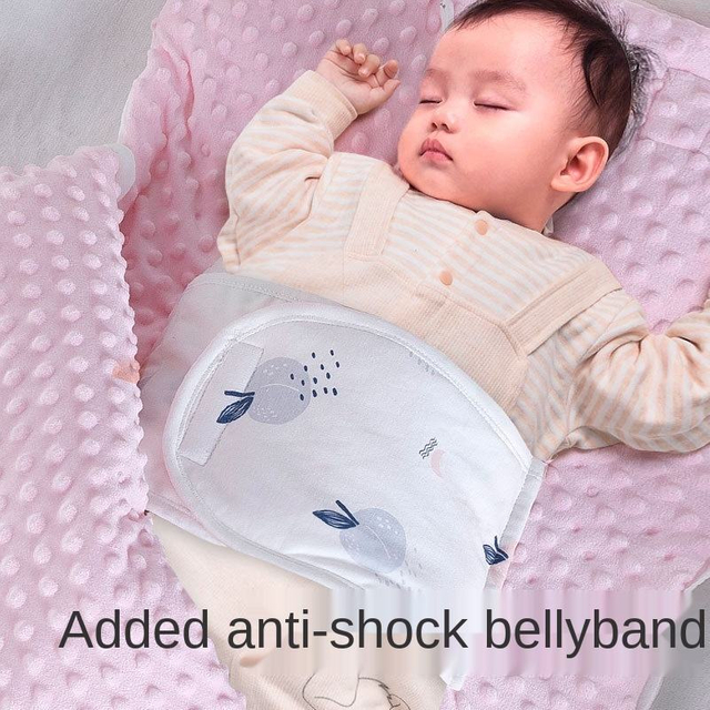 Busybaby Factory Direct Baby Autumn And Winter Cartoon Printed Anti-startle Milky Dot Stroller Accessories Sleeping Bag