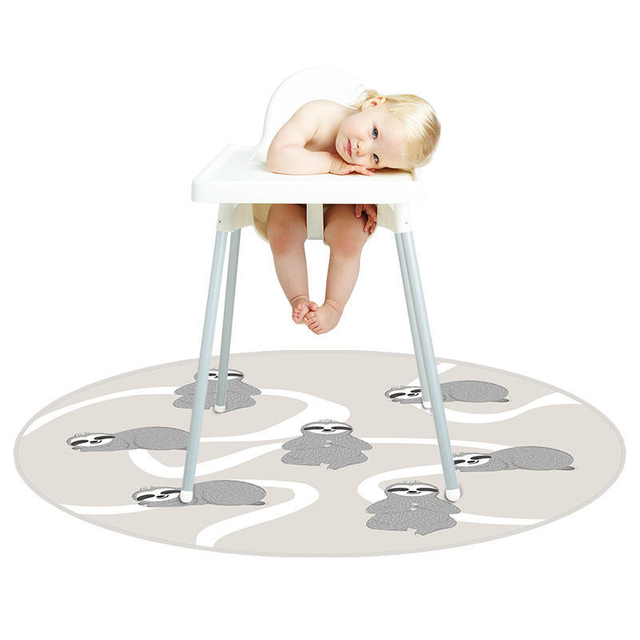 For Baby High Chair Non-slip , Baby Round Crawl Mat Thickened Folding Outdoor Anti-fouling Picnic Mat Indoor Play Mat