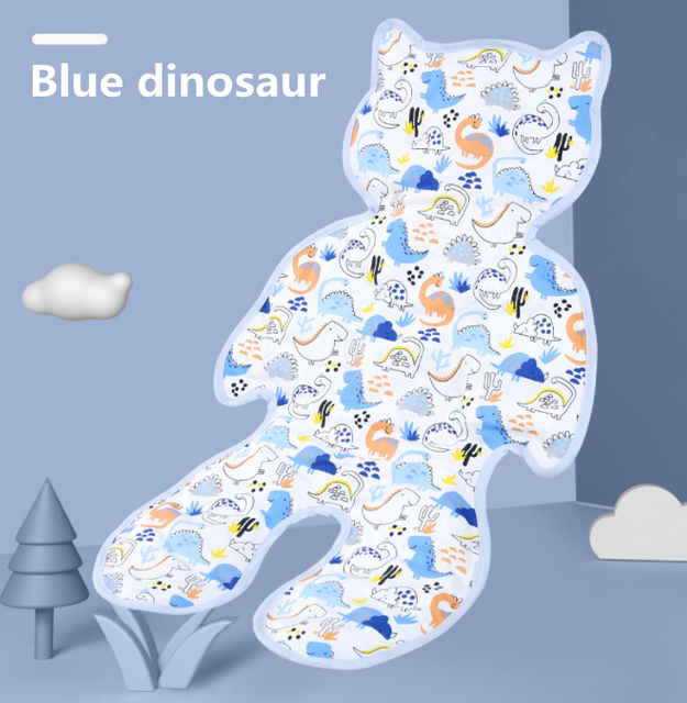 Baby Stroller Accessories Cartoon Breathable Ice Bead Cool Baby Stroller Car Seat High Chair Cushion Mat Pad
