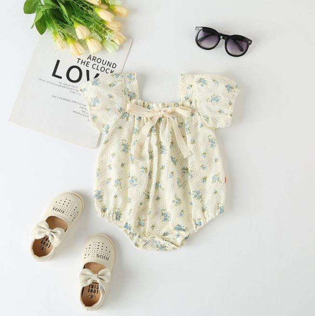 Spring Summer Short Sleeve Baby Boys Girls Sleeper Newborn Body Suit 100% Cotton Infant Toddler Jumpsuit