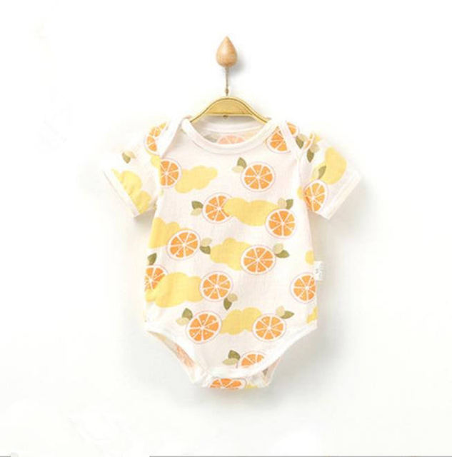 Spring Summer Short Sleeve Baby Boys Girls Sleeper Newborn Body Suit 100% Cotton Infant Toddler Jumpsuit