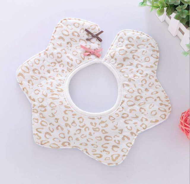 Busybaby Korean Style Cotton Lovely 360 Flower Shape Baby Bib Saliva Towel Saliva Towel Kids Feeding Bib