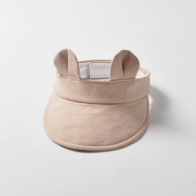 Summer New Children Sunscreen Sunbonnet Baby Breathable Fashion Wave Dot Empty Top Hat Baby Cotton Hat