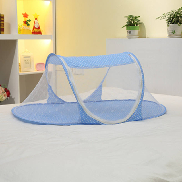 Children's Folding Mosquito Net Baby Installed MosquitoCartoon Boat Mosquito Zipper Mosquito
