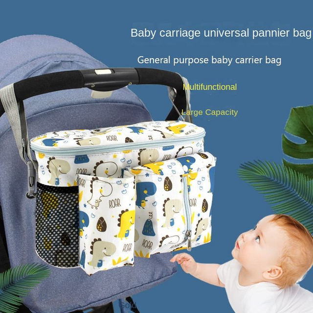 Baby Stroller Pannier Bag Multi-Function Storage Mummy Bag Stroller out Storage Bag Factory Direct Sales