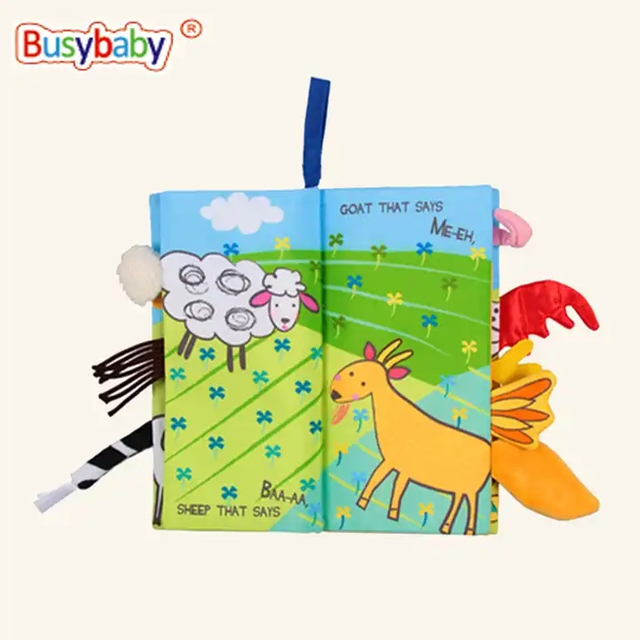 Cloth Book Stuffed Toy Plush Toy Educational Kids Learning Toys Baby Book