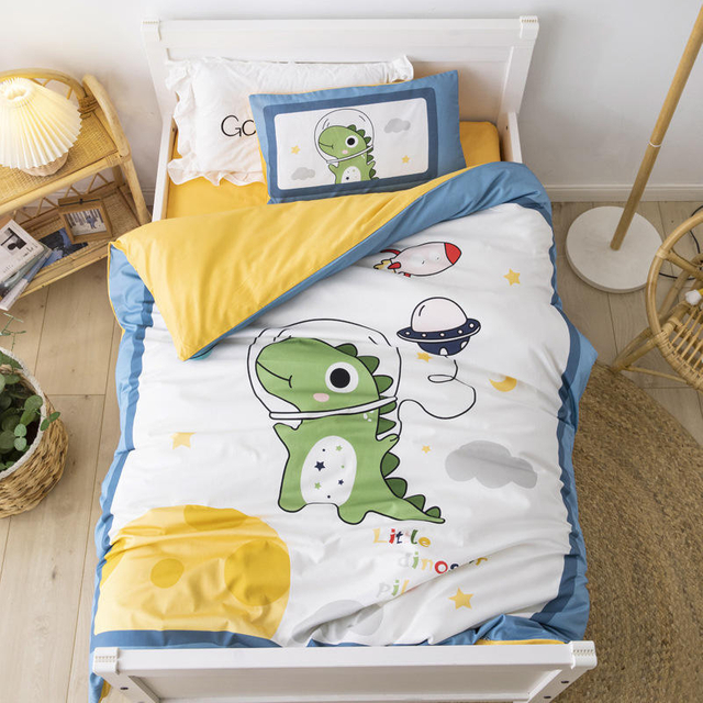 AB version kindergarten duvet 3 piece cotton core kindergarten bedding 6 piece baby nap bedding crib bedding set