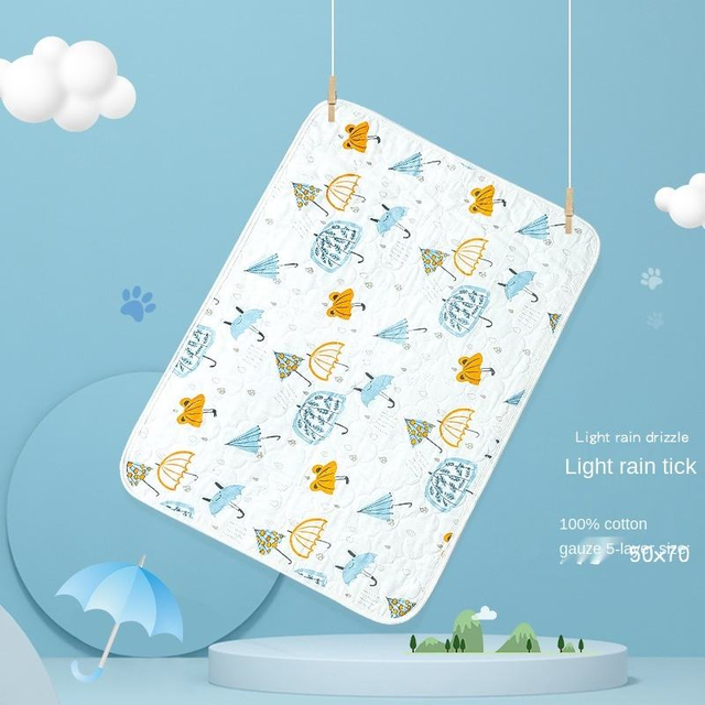Baby Diaper Pad Waterproof Pure Cotton Yarn Cloth Bed Sheet Washable Baby Diaper Pad