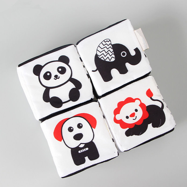 Black and White Baby Building Blocks Toys Baby Intelligence Development Building Blocks Children's Toys Early Education