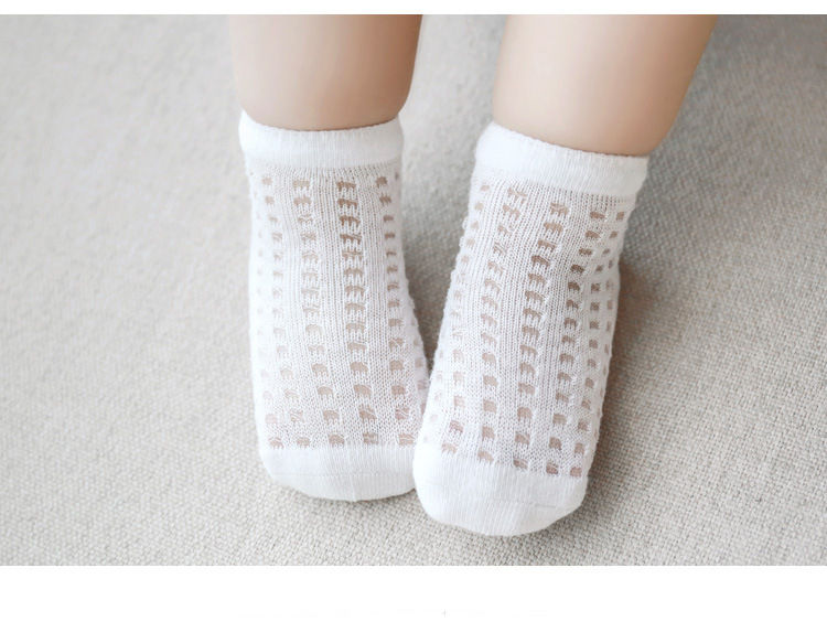 22 New Children's Socks Summer Ultra-Thin Baby Socks Mesh Combed Cotton Boys and Girls Boneless Babies' Socks
