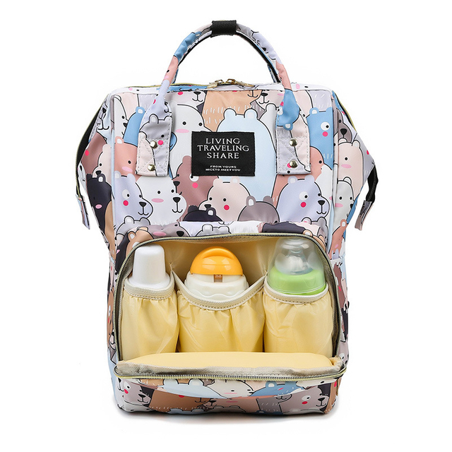 Busybaby Multifunctional Large Capacity Mommy Bag Fashion Hipster Lightweight Nylon Mom Bag Mother-and-baby Backpack