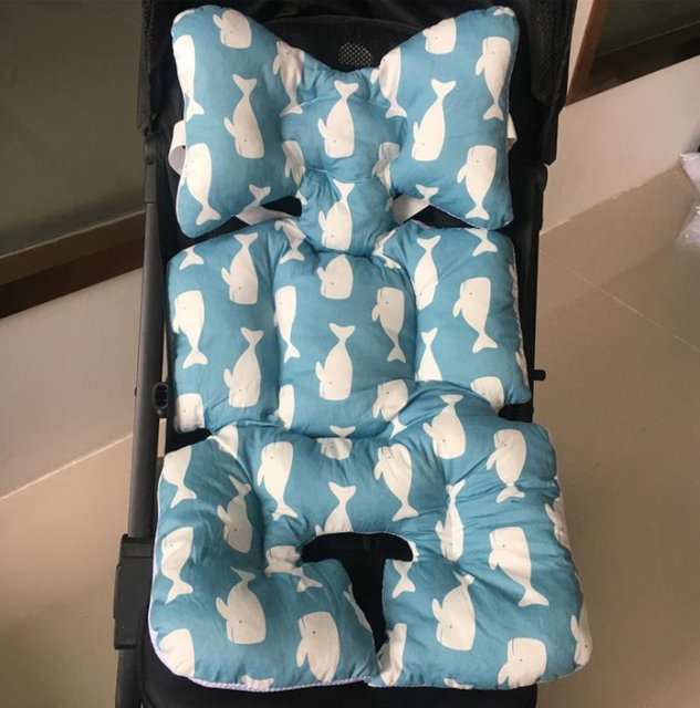 Baby Stroller Accessories Seat Cushion Pure Cotton Umbrella Car Cushion Breathable Thickened Seat Dining Chair Cushion