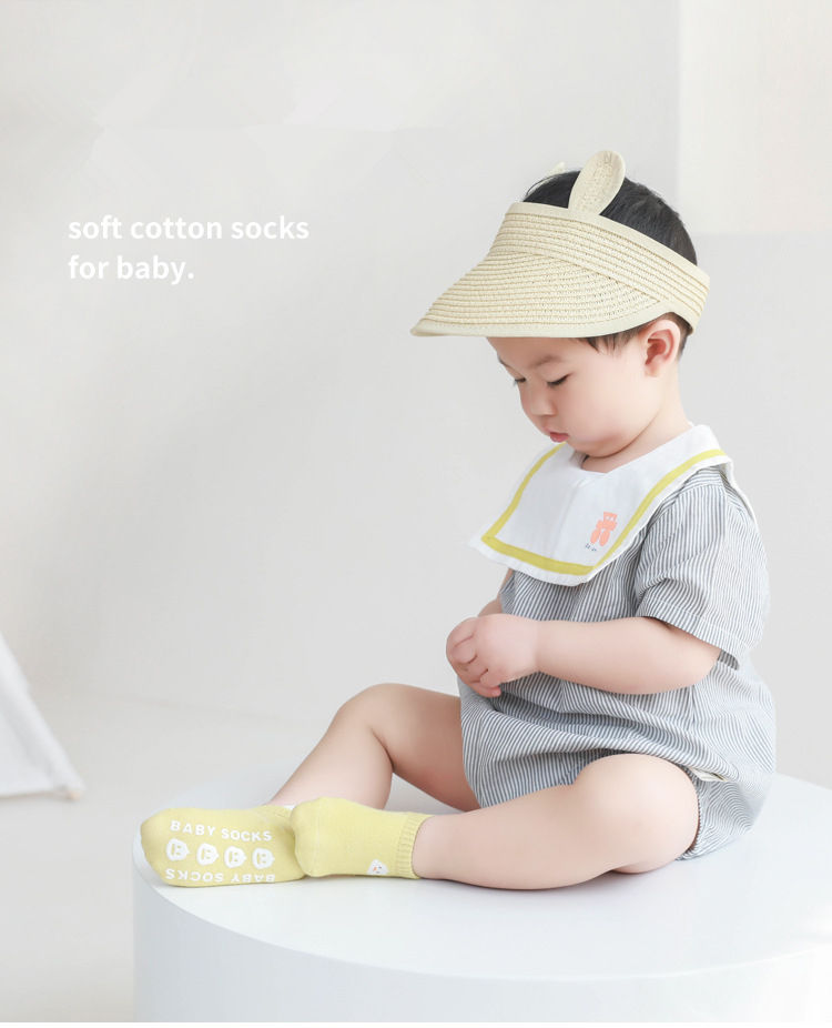 Baby Floor Socks Summer Thin Newborn Baby's Socks Cute Cartoon Boneless Loose Mouth Boys and Girls Low-Cut Socks