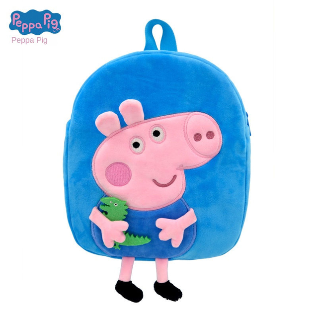 Genuine Toy Doll Children Plush Backpack Kindergarten George Schoolbag Stall Toy