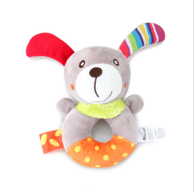 Baby Plush Cute Animal Educational Toy Handbell